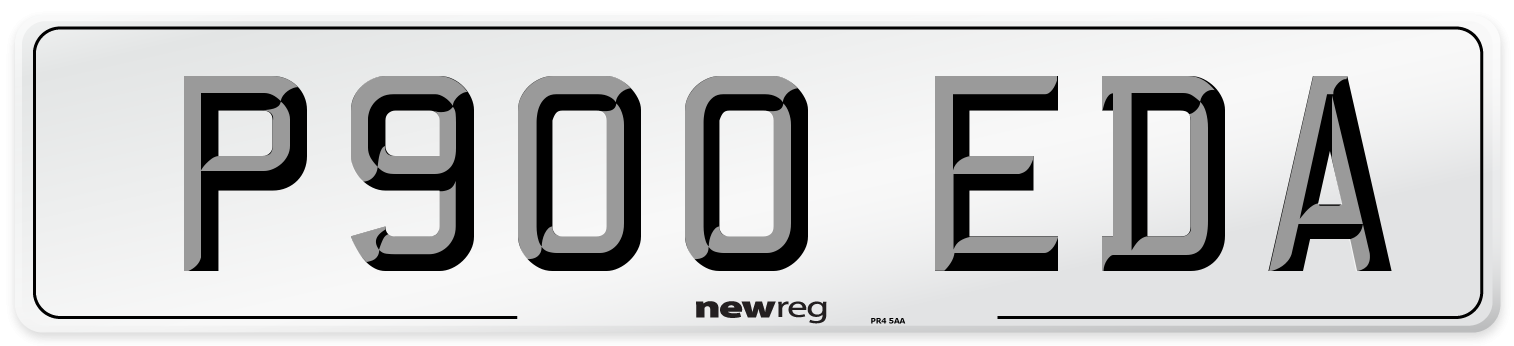 P900 EDA Number Plate from New Reg